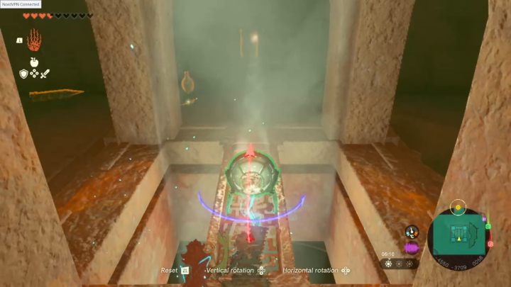 Zdolnością Ascend wróćcie na górę i podnieście jedno z luster, które znajdzicie w pomieszczeniu - Zelda TotK: Riju of Gerudo Town - opis przejścia - Zelda Tears of the Kingdom - poradnik do gry