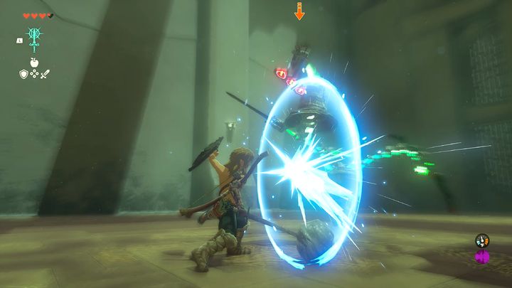 Kolejny etap szkoleniowy będzie dotyczył nauki parowania ataków przeciwnika - Zelda Tears of the Kingdom: Kyononis Shrine - Zelda Tears of the Kingdom - poradnik do gry