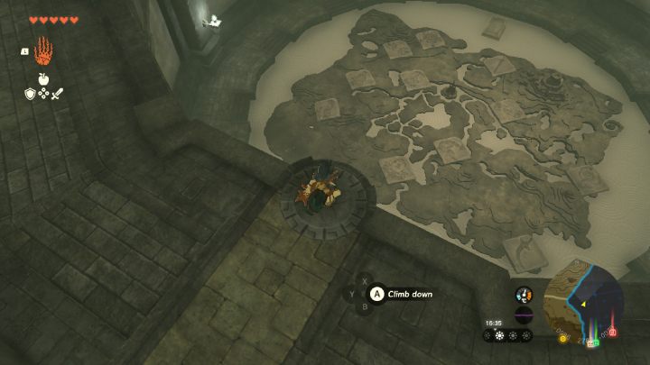 Przejdźcie do następnego pomieszczenia i zejdźcie w dół - Zelda TotK: The Dragons Tears - opis przejścia - Zelda Tears of the Kingdom - poradnik do gry