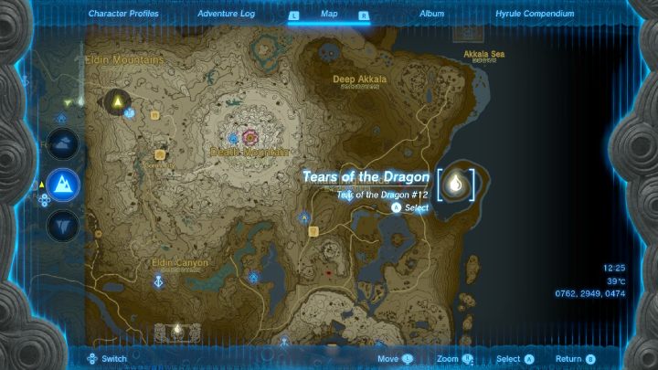 Gdy zdobędzicie 11 Tears of the Dragon, na mapie pojawi się dwunasty geoglyf - Zelda TotK: The Dragons Tears - opis przejścia - Zelda Tears of the Kingdom - poradnik do gry