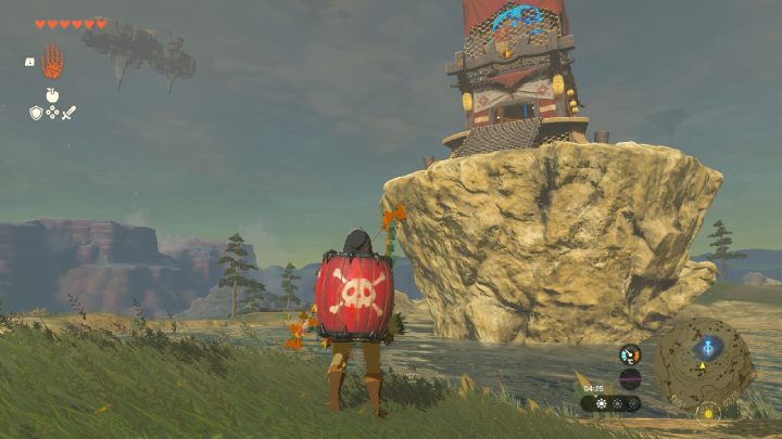Ta Skyview Tower jest na skale po środku niewielkiego jeziora - Zelda TotK: Lista wszystich Skyview Tower - Zelda Tears of the Kingdom - poradnik do gry