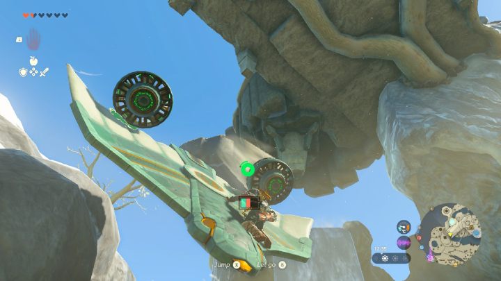 Szybko wejdźcie się na ogon platformy, aby podnieść ją do góry - Zelda Tears of the Kingdom: Jak zbudować latającą platformę? - Zelda Tears of the Kingdom - poradnik do gry