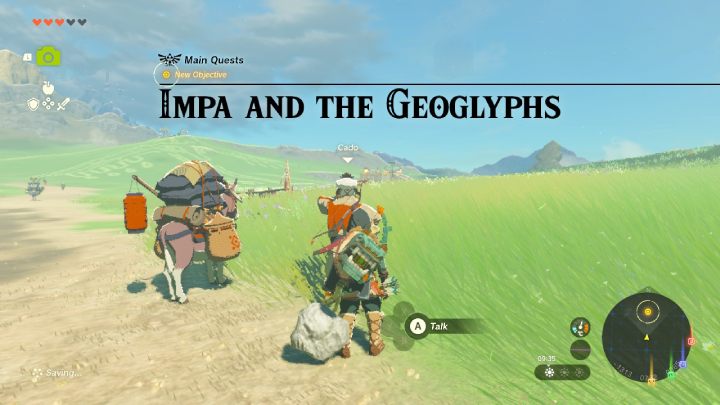 Podążając z Lookout Landing do Rito Village w regionie Hebra, natraficie na Impę - Zelda TotK: Impa and the Geoglyphs - opis przejścia - Zelda Tears of the Kingdom - poradnik do gry