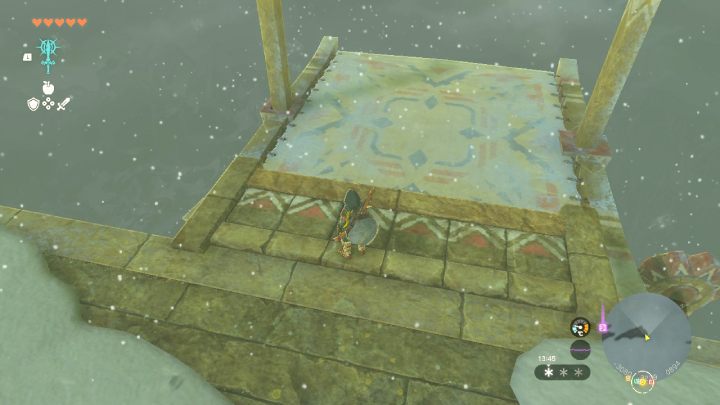 Gdy dotrzeie wystaczająco wysoko, znajdziecie trampoliny, wykorzystajcie je żeby jeszcze szybciej wspinać się na kolejne wyspy - Zelda TotK: Tulin of Rito Village - opis przejścia - Zelda Tears of the Kingdom - poradnik do gry