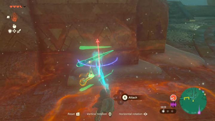 Jedna z turbin, zasilająca zamek jest niedaleko włazu, na poziomie 1F - Zelda TotK: Tulin of Rito Village - opis przejścia - Zelda Tears of the Kingdom - poradnik do gry