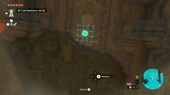 Użyjcie zdolności Tulina i przelećcie paralotnią na drugą stronę korytarza - Zelda TotK: Tulin of Rito Village - opis przejścia - Zelda Tears of the Kingdom - poradnik do gry