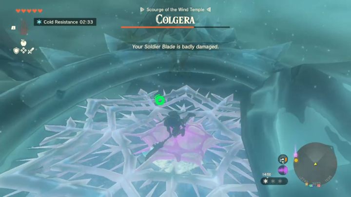 Gdy 3 słabe punkty na jego ciele zostaną zniszczone, rozpocznie się drugi etap walki - Zelda TotK: Tulin of Rito Village - opis przejścia - Zelda Tears of the Kingdom - poradnik do gry