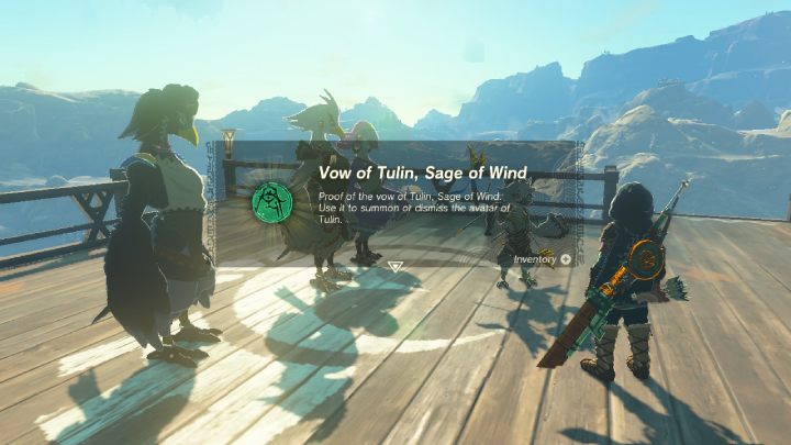 Po pokonaniu Colgera, otrzymacie dodatkowe serce, a burza w Wind Temple ustanie - Zelda TotK: Tulin of Rito Village - opis przejścia - Zelda Tears of the Kingdom - poradnik do gry