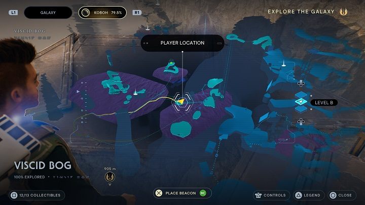 Znajdziecie esencję, która zwiększy maksymalny poziom HP - Jedi Survivor: Grząskie Bagno - lista sekretów - Star Wars Jedi Survivor - poradnik do gry