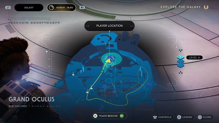 Następnie wystarczy, że pójdziecie prosto i skorzystacie z windy na środku - Jedi Survivor: Korytarz Diagnostyczny - lista sekretów - Star Wars Jedi Survivor - poradnik do gry