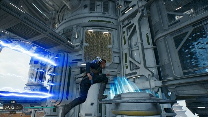 Od ostatniej znajdźki udajcie się w odwrotnym kierunku, w stronę elektrycznej przeszkody - Jedi Survivor: Podnóże Obserwatorium - lista sekretów - Star Wars Jedi Survivor - poradnik do gry