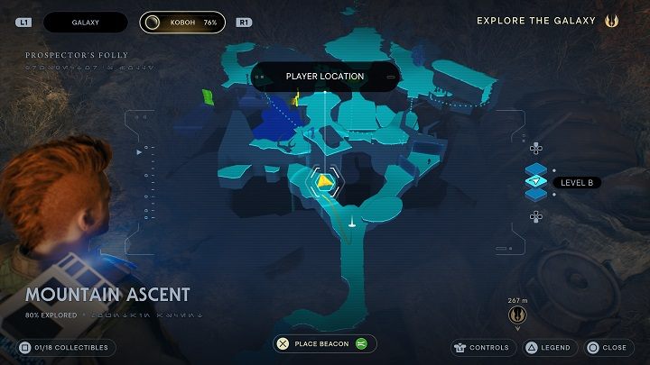 Naprzeciwko miejsca medytacji znajdziecie pierwsze echo do odsłuchania - Jedi Survivor: Górskie wzniesienie - lista sekretów - Star Wars Jedi Survivor - poradnik do gry