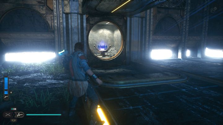 Użyjcie przyciągnięcia Mocą na ruchomym bloku z obrazka 1 - Jedi Survivor: Komnata odłączenia na Koboh - Star Wars Jedi Survivor - poradnik do gry
