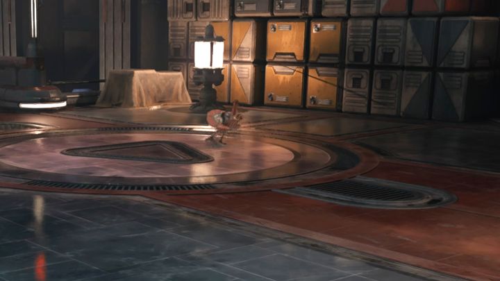 Wykorzystajcie to, że droid złomiarz początkowo nie zauważa Cala i zakradnijcie się do niego z boku lub od tyłu - Star Wars Jedi Survivor: Jak złapać droida złomiarza? - Star Wars Jedi Survivor - poradnik do gry