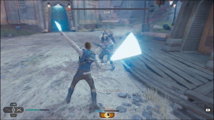 Parowanie ataków przeciwnika jest najlepszym sposobem na szybkie przejęcie inicjatywy - Star Wars Jedi Survivor: Porady na start - Star Wars Jedi Survivor - poradnik do gry
