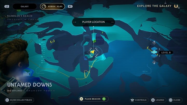 Udajcie się na prawo od zamkniętych okrągłych drzwi, a znajdziecie otwór pozwalający zobaczyć bezpiecznik w środku - Jedi Survivor: Nieokiełznane Zbocza - lista sekretów (część 1) - Star Wars Jedi Survivor - poradnik do gry