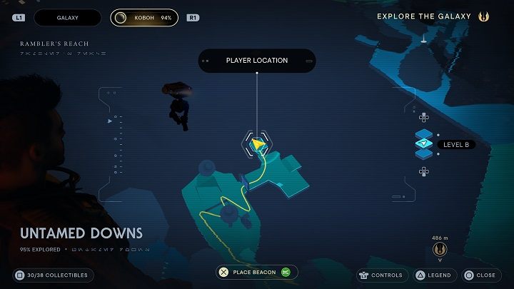 Przejdźcie przez wyżej wspomniane drzwi - za nimi czeka legendarny przeciwnik - Jedi Survivor: Nieokiełznane Zbocza - lista sekretów (część 2) - Star Wars Jedi Survivor - poradnik do gry