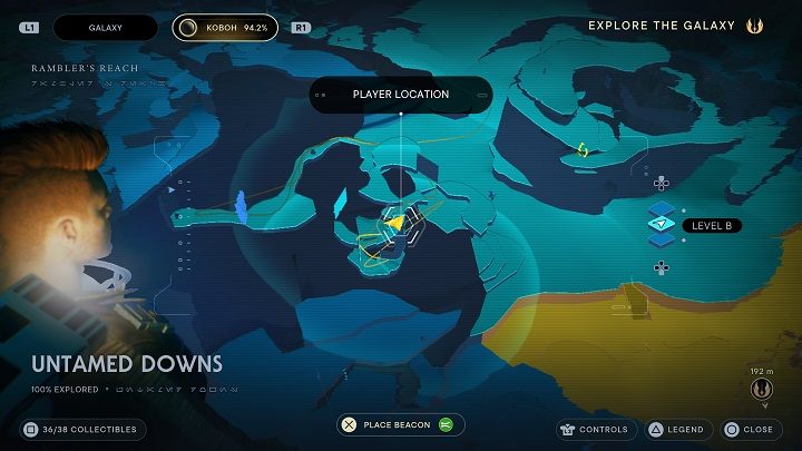 Skorzystajcie z pnączy nad Wami, aby dostać się poziom wyżej - Jedi Survivor: Nieokiełznane Zbocza - lista sekretów (część 2) - Star Wars Jedi Survivor - poradnik do gry