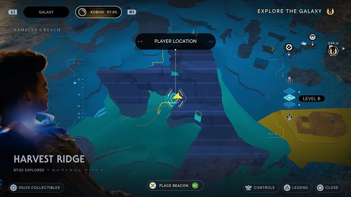 Pierwszą roślinę możecie znaleźć na granicy obszaru w miejscu, gdzie łączy się z Korytem oraz Południowym Azylem - Jedi Survivor: Grzbiet Żniwiarzy - lista sekretów - Star Wars Jedi Survivor - poradnik do gry