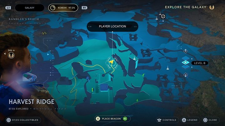 Udajcie się na górę korzystając ze skrótu niedaleko Spleśniałych Głębin - Jedi Survivor: Grzbiet Żniwiarzy - lista sekretów - Star Wars Jedi Survivor - poradnik do gry