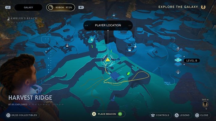 W rogu, przy ogrodzeniu, znajdziecie roślinę - Jedi Survivor: Grzbiet Żniwiarzy - lista sekretów - Star Wars Jedi Survivor - poradnik do gry