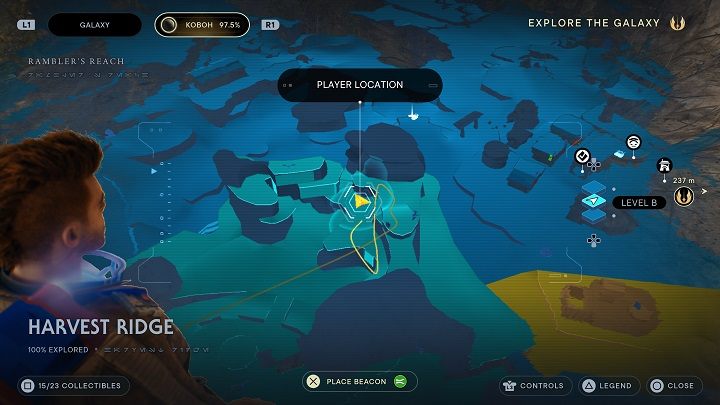 Odwróćcie się i pójdźcie w stronę ścian do przebiegnięcia - Jedi Survivor: Grzbiet Żniwiarzy - lista sekretów - Star Wars Jedi Survivor - poradnik do gry