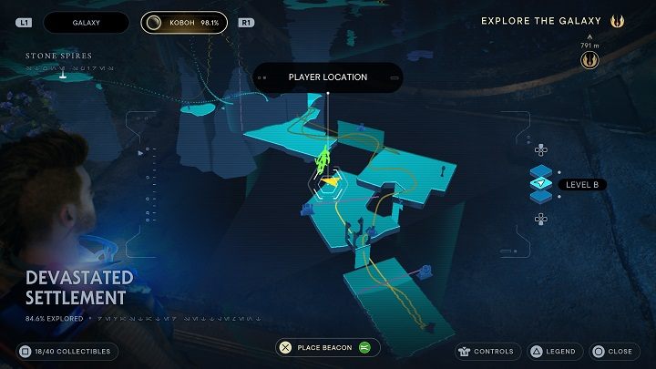 Wróćcie do poprzedniej komnaty, a będziecie mogli zobaczyć kolejny uwięziony skarb - Jedi Survivor: Zniszczona Osada na planecie Koboh (część 1) - Star Wars Jedi Survivor - poradnik do gry