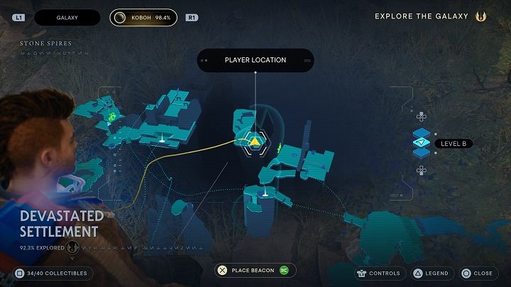 Znajdziecie dwie ostatnie rośliny w tym obszarze - Jedi Survivor: Zniszczona Osada - lista sekretów (część 2) - Star Wars Jedi Survivor - poradnik do gry