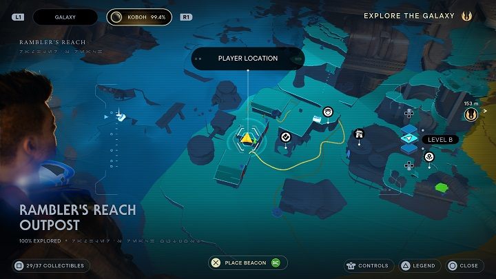 W budynku naprzeciwko znajdziecie kolejny skarb - Jedi Survivor: Placówka Azyl Wędrowca - lista sekretów (część 2) - Star Wars Jedi Survivor - poradnik do gry