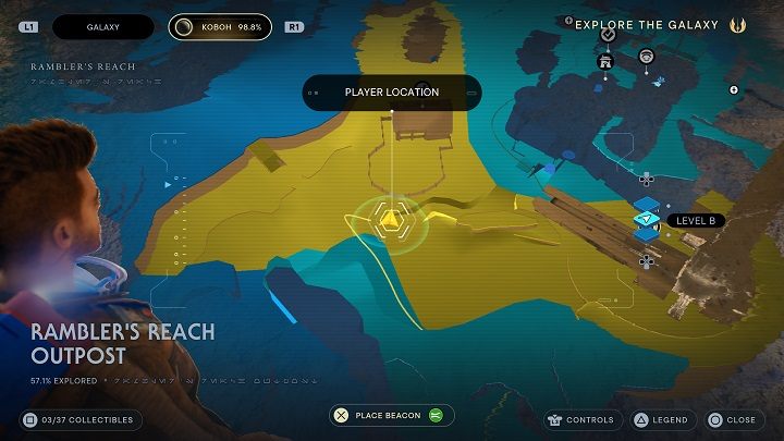 Niedaleko, przy ogrodzeniu, znajduje się roślina z nasionami - Jedi Survivor: Placówka Azyl Wędrowca - lista sekretów (część 1) - Star Wars Jedi Survivor - poradnik do gry