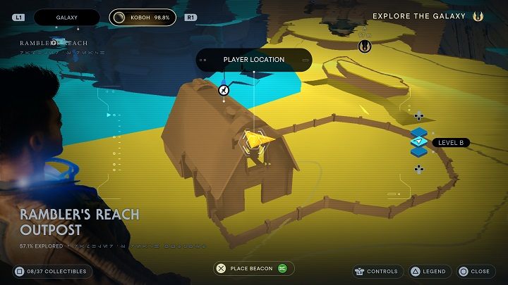 Wróćcie na górę, ale jeszcze nie wyskakujcie z budynku - Jedi Survivor: Placówka Azyl Wędrowca - lista sekretów (część 1) - Star Wars Jedi Survivor - poradnik do gry