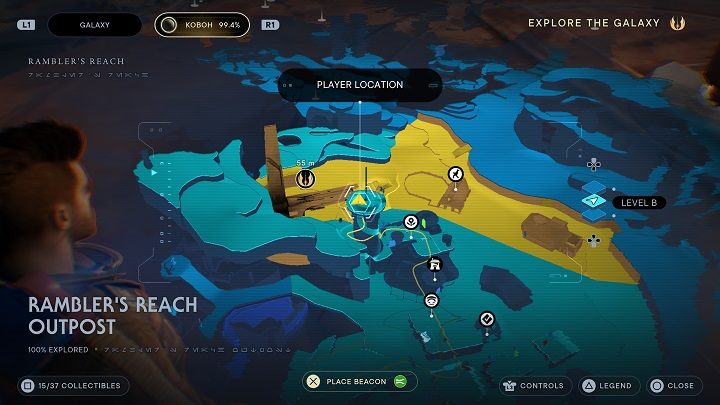 Wróćcie się na pnącza i tym razem wespnijcie się na samą górę - Jedi Survivor: Placówka Azyl Wędrowca - lista sekretów (część 1) - Star Wars Jedi Survivor - poradnik do gry