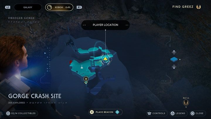 W położonym tam gnieździe znajdziecie skarb #1, który będzie kolejnym odłamkiem Priorytu - Jedi Survivor: Miejsce katastrofy w Przekopie - lista sekretów - Star Wars Jedi Survivor - poradnik do gry