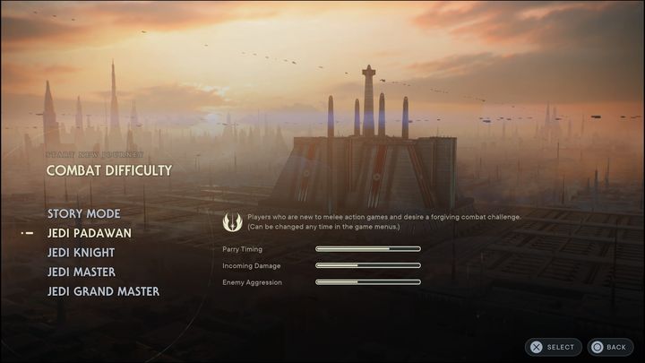 Jest to tryb podobny do łatwego poziomu trudności - Star Wars Jedi Survivor: Poziomy trudności - Star Wars Jedi Survivor - poradnik do gry