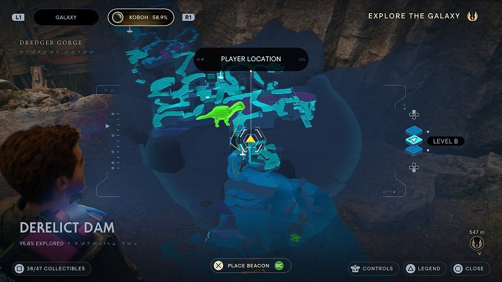 Jest tam kolejny odłamek Priorytu - Jedi Survivor: Opuszczona zapora - lista sekretów, część 3 - Star Wars Jedi Survivor - poradnik do gry