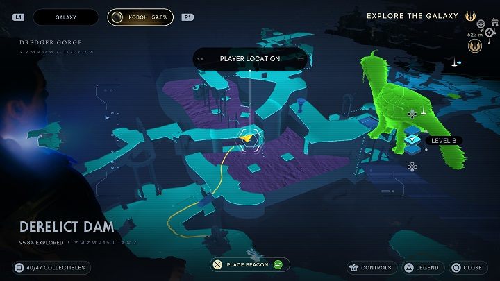 Znajdziecie tam kolejny odłamek Priorytu - Jedi Survivor: Opuszczona zapora - lista sekretów, część 2 - Star Wars Jedi Survivor - poradnik do gry