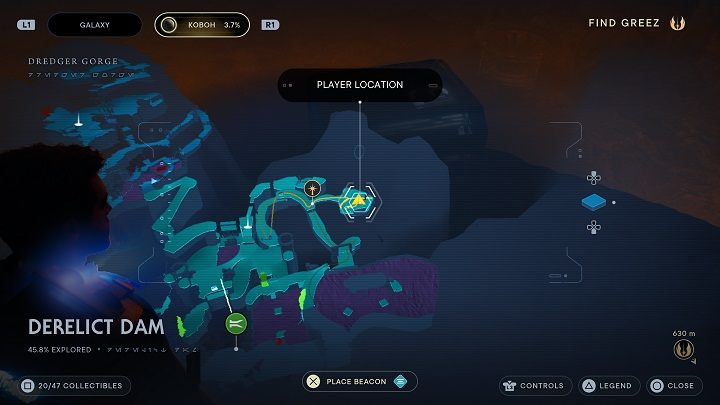 Znajduje się tam skrzynia skrywająca anodowany metal do personalizacji materiałów - Jedi Survivor: Opuszczona zapora - lista sekretów, część 1 - Star Wars Jedi Survivor - poradnik do gry