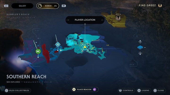 Po wspięciu się na nią poszukajcie gniazda, w którym znajduje się kolejny odłamek priorytu - Jedi Survivor: Południowy Azyl - lista sekretów, część 1 - Star Wars Jedi Survivor - poradnik do gry