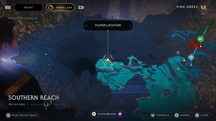 Znajdziecie tam miejsce do zeskanowania - w ten sposób otrzymacie bazę danych #1 - Jedi Survivor: Południowy Azyl - lista sekretów, część 1 - Star Wars Jedi Survivor - poradnik do gry