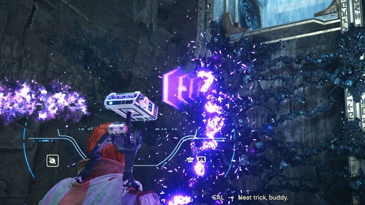 Kruszarka pozwala psikać substancją - Jedi Survivor: Zagadki ze sprzęgami kul w Zniszczonej osadzie - Star Wars Jedi Survivor - poradnik do gry