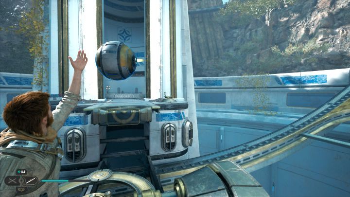 Umieśćcie kulę w mechanizmie i przejdźcie mostem na drugą platformę - Star Wars Jedi Survivor: Leśny węzeł (The Forest Array) - Star Wars Jedi Survivor - poradnik do gry