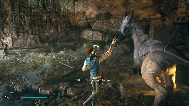 Dotrzecie do miejsca, w którym będziecie mogli oswoić i dosiąść wierzchowca Nekko (Nekko Mount) - Star Wars Jedi Survivor: Leśny węzeł (The Forest Array) - Star Wars Jedi Survivor - poradnik do gry