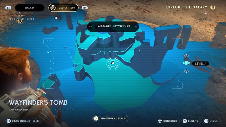 Sekret ten znajduje się z boku grobowca, wyjątkowo nie wewnątrz niego - Jedi Survivor: Grobowiec Wędrowca z planety Jedha - lista sekretów - Star Wars Jedi Survivor - poradnik do gry