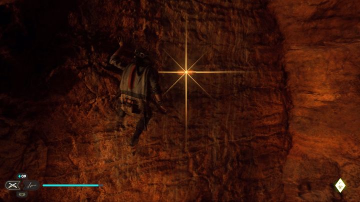 Rozpocznijcie w miejscu odnalezienia skrzyni - poprzedniej znajdźki - Jedi Survivor: Pustynny Grzbiet z planety Jedha - lista sekretów - Star Wars Jedi Survivor - poradnik do gry