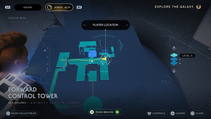 Niedaleko miejsca medytacji jest właz na suficie - Jedi Survivor: Przednia Wieża Dowodzenia - lista sekretów - Star Wars Jedi Survivor - poradnik do gry