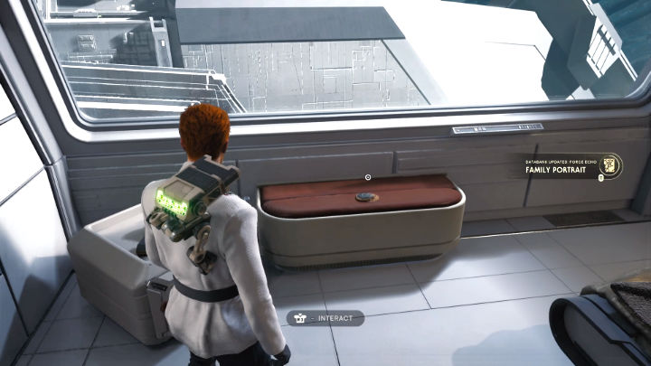 Otwórzcie drzwi o sypialni i zabierzcie nośnik danych (Datadisk), który leży na siedzeniu po lewej stronie - Star Wars Jedi Survivor: Znajdź Bodea (Locate Bode) - Star Wars Jedi Survivor - poradnik do gry