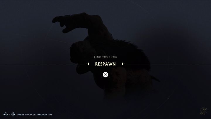 Po obejrzeniu animacji śmierci musicie potwierdzić respawn - Wasza postać odrodzi się przy najbliższym punkcie medytacji - Star Wars Jedi Survivor: Jakie są konsekwencje śmierci Cala? - Star Wars Jedi Survivor - poradnik do gry