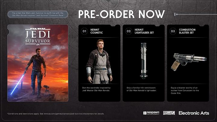 Każdy kto zamówi Star Wars Jedi Survivor w przedsprzedaży, dodatkowo otrzyma - Star Wars Jedi Survivor: Edycje gry - Star Wars Jedi Survivor - poradnik do gry