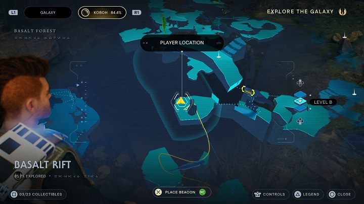 Niedaleko od wcześniejszej znajdźki znajduje się roślina z nasionami - Jedi Survivor: Bazaltowa Szczelina - lista sekretów - Star Wars Jedi Survivor - poradnik do gry