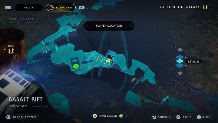 Niedaleko jest śpiący Kwasowiec - Jedi Survivor: Bazaltowa Szczelina - lista sekretów - Star Wars Jedi Survivor - poradnik do gry